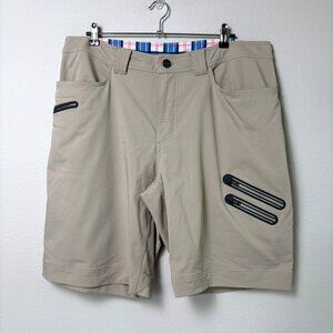 Lululemon Chino Shorts Mens Size 40 Beige Tan Golf Casual Performance Travel